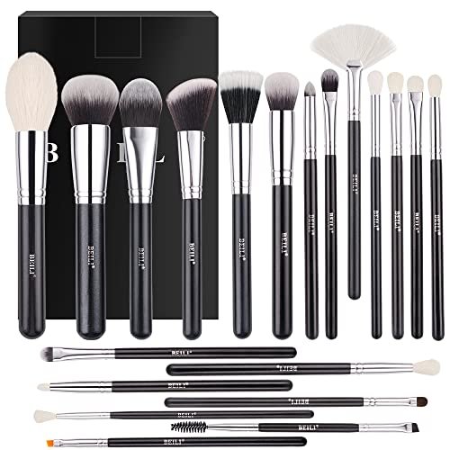 BEILI Makeup Brushes 20Pcs Professional Makeup Brush Set Original Natural-Synthetic Kabuki Foundation Face Powder Highlighter Contour Eye Shadow Eyebrow Eyeliner Make Up Brush Tool BEILI Makeup Brushes 20Pcs Professional Makeup Brush Set Original Natural-Synthetic Kabuki Foundation Face Powder Highlighter Contour Eye Shadow Eyebrow Eyeliner Make Up Brush Tool
