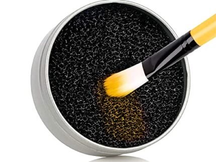 BH STUDIO PRO Makeup Brush Cleaner, Color Removal Cleaner Sponge (Pack of 1) – Black