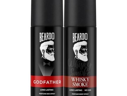 Beardo Godfather & Whisky Smoke Perfume Body Spray Combo (Set of 2) Citrus Aromatic Spicy | Deodorant | Deo For Men | Long Lasting Perfume| Christmas gift for men | Gift For Friends | Gift for Men