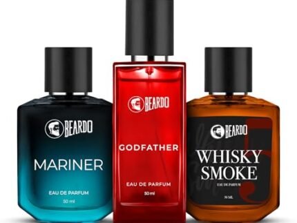 Beardo Mariner, GodFather & Whiskey Smoke Perfume For Men (50Ml X Pack Of 3) | Long Lasting Perfume | Date Night Perfume For Men | Gift for Men | Gift For Friends | Gift for Husband | Gift for boyfriend