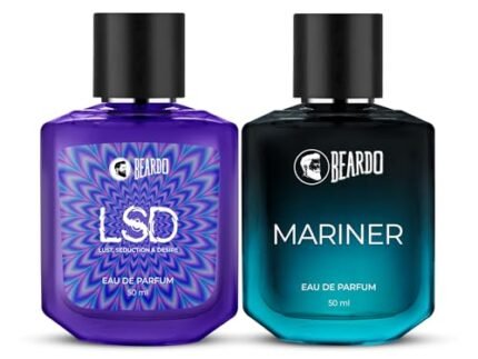 Beardo Midnight Duo- LSD & Mariner Perfume for Men (50ml x 2) | Long Lasting Fragrance | Long Lasting Perfume for Men | Gift for Men | Gift for Friend
