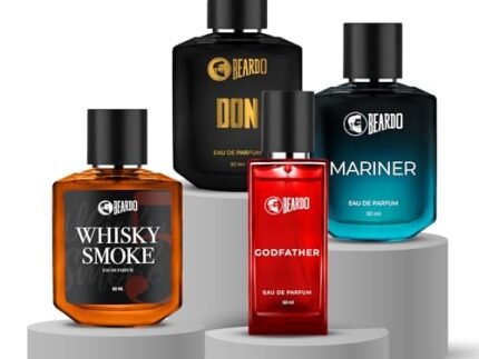 Beardo Perfume Combo | Whiskey Smoke, Mariner, Godfather & Don Perfume for Men (50ml x 4) | Long Lasting Fragrance for Men | Giftset for Men | Husband | Friend