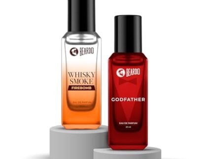 Beardo Power & Fire Combo for Men- GodFather & Whisky Smoke Firebomb Perfume for Men (20ml x 2) | Long Lasting Fragrance | Long Lasting Perfume for Men | Gift for Men | Gift for Friend