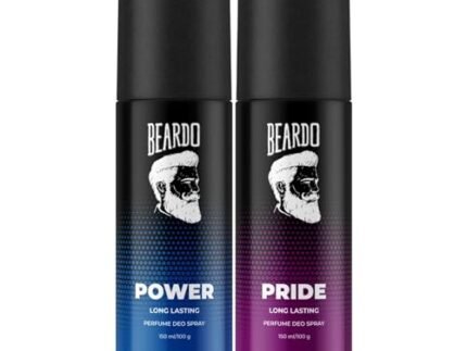Beardo Power & Pride Perfume Body Spray 150ml x 2 (Set of 2) Get compliments with Long lasting Fougere, Aromatic Deodorant | Gift For Brother | Gift For Friends