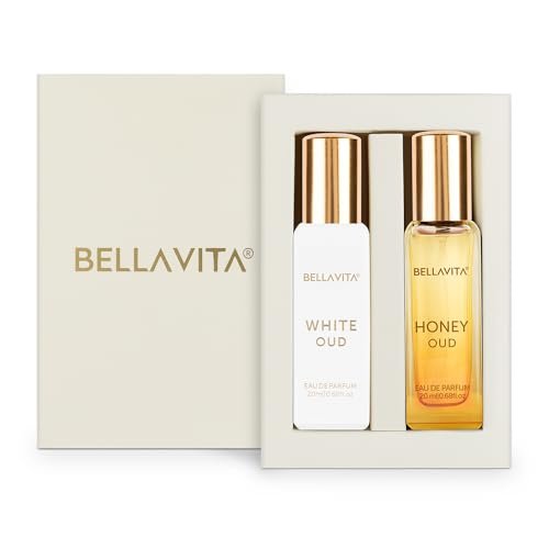 Bella Vita Luxury White Oud & Honey Oud | Long Lasting Perfume | Perfume for Man & Woman | EDP 2x20ml | Honey, Lemon & Patchouli | Premium Fragrance Bella Vita Luxury White Oud & Honey Oud | Long Lasting Perfume | Perfume for Man & Woman | EDP 2x20ml | Honey, Lemon & Patchouli | Premium Fragrance