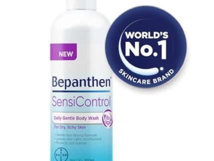 Bepanthen SensiControl Daily Gentle Body Wash, Gentle Cleansing, Prevents Skin Barrier, Worlds No. 1 Skincare Brand, For Very Dry, Dry & Sensitive Skin, 100ml