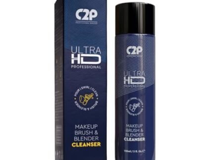 C2P Pro Ultra HD Makeup Brush Cleaner Liquid – 150ml | Professional Waterless Cleanser for Brushes & Sponges | Quick-Dry Formula | Removes Dirt, Oil & Makeup Residue