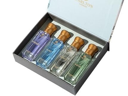 Carlton London Elite Perfume For Woman & Man – 4x20ml | Luxury Perfume Gift Set For Couple | Long Lasting Unisex EDP Combo With Fruity, Musky, Citrusy, Smoky Notes | Travel Size Perfumes Set