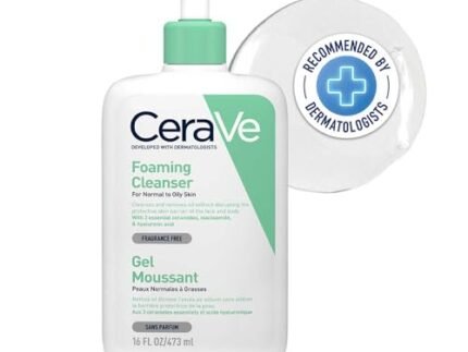 CeraVe Foaming Cleanser For Normal To Oily Skin (473ml) – Dermatologist-Developed Facewash | Non-Comedogenic And Fragrance-Free Cleansers For Acne-Prone Skin