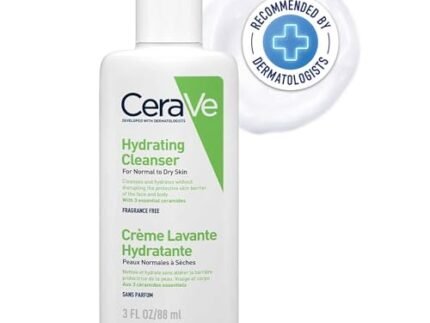 CeraVe Hydrating Cleanser For Normal To Dry Skin (88ml) – Non-Foaming Face Wash with Hyaluronic Acid And Ceramides | Non-Comedogenic, Non-Irritating And Fragrance-Free Cleanser