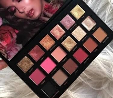 ClubBeauty Professional Eyeshadow Palette, 18 Shades, Rose Gold and Neutral Tones, Shimmer and Matte Finish