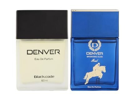 DENVER Black Code & Goal Perfume For Men – 60ML Each, Pack Of 2| Long Lasting Perfume Body Scent For Men