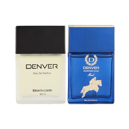 DENVER Black Code & Goal Perfume For Men – 60ML Each, Pack Of 2| Long Lasting Perfume Body Scent For Men DENVER Black Code & Goal Perfume For Men – 60ML Each, Pack Of 2| Long Lasting Perfume Body Scent For Men