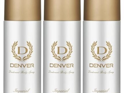 DENVER Hamilton Imperial Deo- 165ML Each (Pack of 3) | Long Lasting Deodorant Body Spray for Men