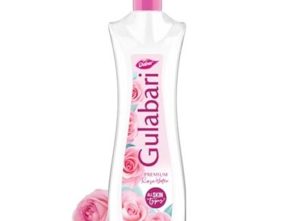 Dabur Gulabari Premium Rose Water/Face Toner - 400ml | No Paraben | Alcohol Free | Cleanses, Hydrates & Moisturises Skin | Balances & Restores Skin's pH Levels | For All Skin Types