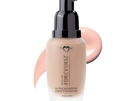 Daily Life Forever52 Ultra Definition Liquid Foundation | 24H Long-Wear, High-Coverage, Lightweight Formula for Flawless Satin Finish, Anti-Aging, Perfect for Indian Skin Tones (Rose Vanilla 10, 30ml)