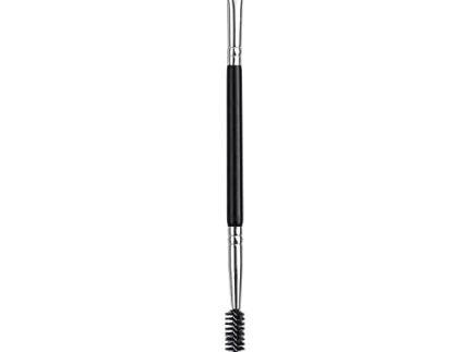 Double Ended Eyebrow Brush & Spoolie - Angled Brow Brush for Precision Application & Blending of Eye Brow Powders