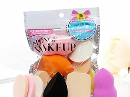 EL Sueno 6 pieces Set Women’s Round Soft Makeup Beauty Eye Face Foundation Blender Facial Smooth Powder Puff Cosmetics Blush Applicators Sponges Use for Dry and Wet