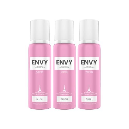 ENVY Blush Deodorant For Women -120 ML Each, Pack of 3 | Long Lasting Deodorant Fragrance Scent ENVY Blush Deodorant For Women -120 ML Each, Pack of 3 | Long Lasting Deodorant Fragrance Scent