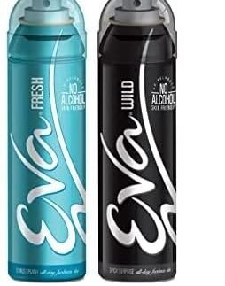 EVA Cyndicate EVA Spray Deo,Wild & Fresh Deo For Women, Skin Friendly,Dermatologically Tested, No Alcohol, Ph Balanced,Vegan,Cruelty Free,Paraben Free, Pack Of 2,300Ml