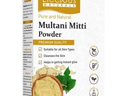 Elecious 100% Natural Multani Mitti powder for Exfoliating, Soothing, Nourishing, Smoothening Face, Skin and Hair Fuller's Earth, Bentonite Clay (200 Grams)
