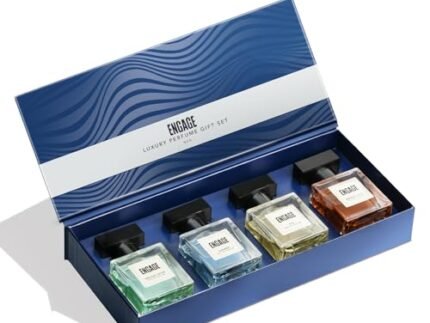 Engage Luxury Perfume Gifts For Men, 100ml, Long Lasting Smell, Best Birthday, Anniversary Gift Hamper by ITC, Eau De Parfum, Travel Sized Combo, 25ml x 4