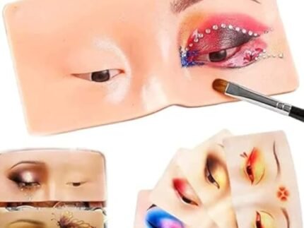 Eye Make Up Practice Dummy | Make Up Practice Face Board | Silicon Make up Face Practice Skin Board | For Beginners and Make Up Artists | Beginner Makeup Artist The Perfect Makeup pack of 1
