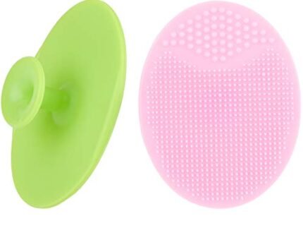 Face Scrubbers Exfoliating Facial Cleansing Brush-Soft Silicone Bristle-Remove Dead Skin Toxins-Improves Lymphatic Functions Exfoliates Stimulates Blood Circulation for Sensitive/Delicate/Dry Skin