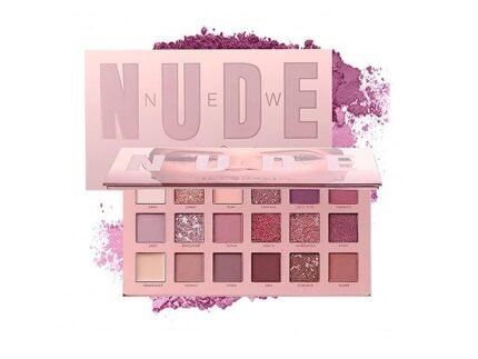 Fairyfirst 18 Color Eyeshadow Palette With Mirror – Include Matte Shimmer & Glitter Blending, Natural Nudes Velvet