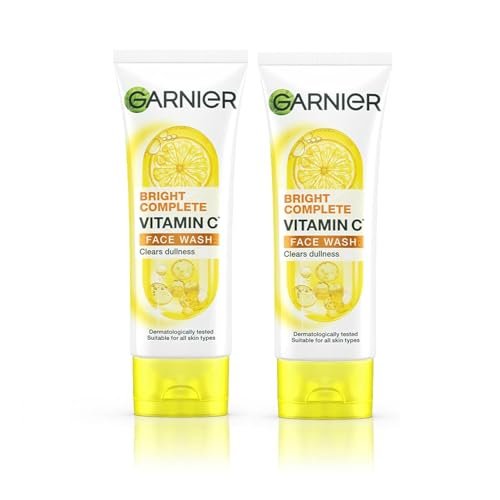 Garnier Skin Naturals Bright Complete Vitamin C Face Wash – Vitamin C Face Wash For Brighter and Glowing Skin – Daily Cleanser Suitable For all Skin Types, 100g (Pack of 2) Garnier Skin Naturals Bright Complete Vitamin C Face Wash – Vitamin C Face Wash For Brighter and Glowing Skin – Daily Cleanser Suitable For all Skin Types, 100g (Pack of 2)