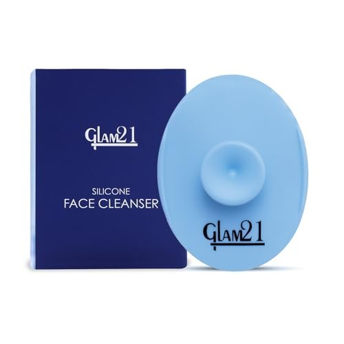 Glam21 Silicone Face Cleanser Scrubber for Soft Exfoliating Cleansing and Massaging Tool Face Massage Blackhead, Dull & Pollution Removing | Skin Hygiene (Small) Glam21 Silicone Face Cleanser Scrubber for Soft Exfoliating Cleansing and Massaging Tool Face Massage Blackhead, Dull & Pollution Removing | Skin Hygiene (Small)