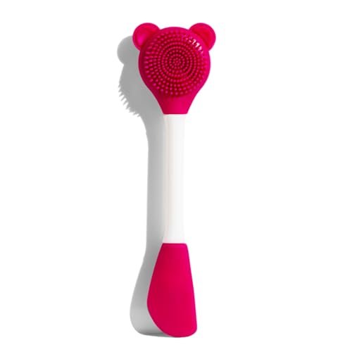Gleva Double-Headed Facial Massage Brush, Deep Pore Cleansing, Skin Exfoliator Brush, Face Mask Mud & Clay Applicator, Lips Face Cleansing, Cosmetic Tools (Rose),Silicone Facial Brush Gleva Double-Headed Facial Massage Brush, Deep Pore Cleansing, Skin Exfoliator Brush, Face Mask Mud & Clay Applicator, Lips Face Cleansing, Cosmetic Tools (Rose),Silicone Facial Brush