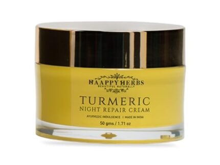 HAAPPY HERBS – BEAUTIFUL NATURALLY Turmeric Night Repair Cream – 50G