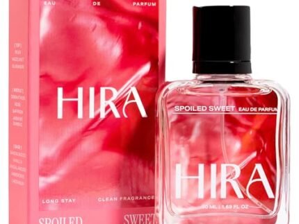 HIRA Spoiled Sweet Perfume for Women | Perfume for Women Long Lasting Smell | Best Women Perfume with Pear, Hazelnut & Vanilla Notes | Sweet & Fruity Everyday Fragrance | 50ml Eau De Parfum for Women