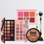 HUDA GIRL Makeup Kit for Women - Combo Of 3in1 nude Concealer Palette, Nude & Rose Gold Eyeshadow Palette with 4in1 Professional Brush and Touch Blush Palette