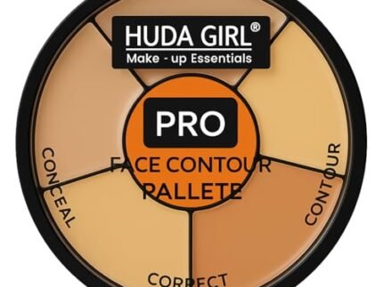 HUDA GIRL Matte 3 In 1 Makeup Palette Warms Concealer For Dark Circles, Blush And Highlighter Palette, Oil Control Pro For Face Makeup, Conceal Correct & Contour For All Skin Types