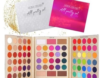 HUDACRUSH 86 Colors Makeup Kit for Women & Girls – Eyeshadow Palette with Matte & Shimmer Finishes, Highly Pigmented & Blendable for Perfect Eye Shadow Looks, Multicolour