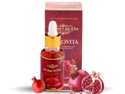 Haappy Herbs Pomovita Vitamin C Serum for Face – 30ml | For Radiant Glowing Skin | Enriched with Pomegranate Extracts | Enhance Skin Cell Regeneration | Fight Free Radicals