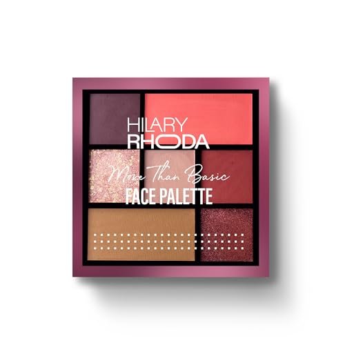 Hilary Rhoda More Than Basic Face Palette | With Blushes, Shimmer Highlighters & Eyeshadows | Highly Pigmented & Long Lasting Face Palette |10.5g (Pinkalicious – Shade 03) Hilary Rhoda More Than Basic Face Palette | With Blushes, Shimmer Highlighters & Eyeshadows | Highly Pigmented & Long Lasting Face Palette |10.5g (Pinkalicious – Shade 03)