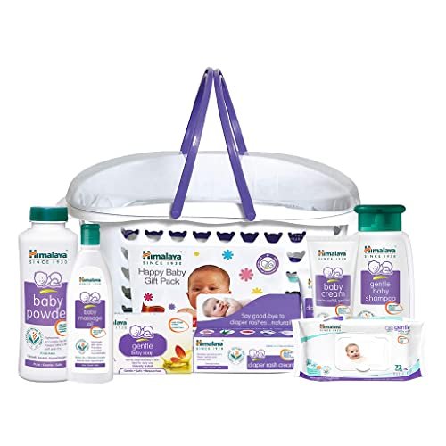 Himalaya Baby Gift Pack (7 pieces) with FREE Maternity Basket (White) | No.1 Doctor Prescribed | Gentle, Safe & Researched for baby’s skin & hair Himalaya Baby Gift Pack (7 pieces) with FREE Maternity Basket (White) | No.1 Doctor Prescribed | Gentle, Safe & Researched for baby’s skin & hair