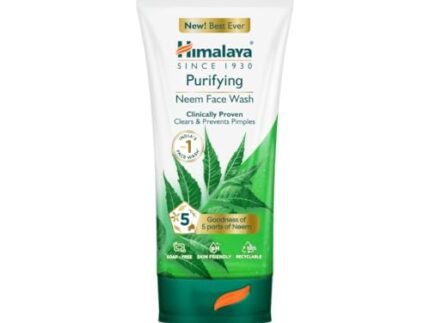 Himalaya Purifying Neem Face Wash|Clears and Prevents Pimples & Acne|Made with 5 parts of Neem|New & Best Ever clinically Proven formula|Gently Cleanses|For men and women|150 ml
