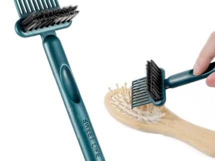 INSIME 2 in 1 Premium Hair brush cleaner | Comb cleaner brush tool Hairbrush Cleaner | Effective hair cleaning brush comb for easily Removing Hair and Dust from combs and brushes