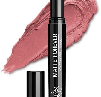 Iba Matte Forever Non-Transfer Lipstick for Women – 01 Fairytale | Matte Finish | Highly Pigmented, Smudge-proof & Lightweight | Non-Sticky and Non-Drying | Lip Makeup | 2g