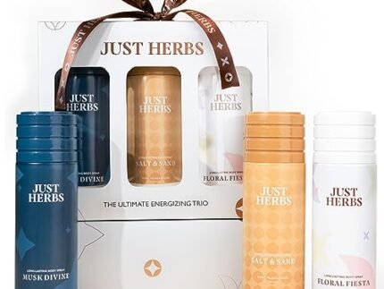 Just Herbs Long Lasting, Refreshing Body Spray, Natural Deodorant for Men