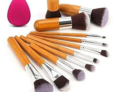 KYLIE Synthetic Bristle Makeup Brushes - Brown , Pack of 11 , KYLIE