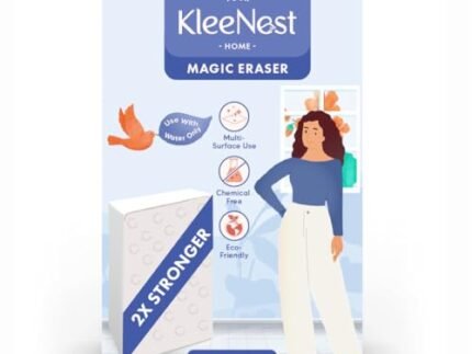 Kleenest Magic Eraser Cleaning Sponge | Pack of 4 | Chemical-Free, Multi-Purpose Wipe for Effortless Cleaning of Kitchen, Bathroom, Walls, Shoes & More – Tough on Stains, Gentle on Surfaces