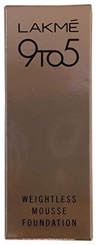 LAKMÉ 9 To 5 Weightless Matte Mousse Foundation, Beige Vanilla, 6G – Lightweight Formula, All Skin Type LAKMÉ 9 To 5 Weightless Matte Mousse Foundation, Beige Vanilla, 6G – Lightweight Formula, All Skin Type
