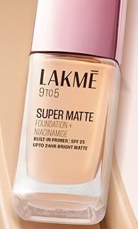 LAKME 9TO5 SUPERMATTE FOUNDATION NIACINAMIDE (WARM NATURAL W180)