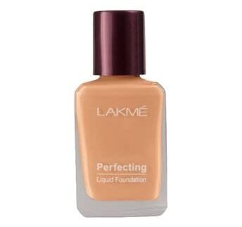 LAKMÉ Perfecting Liquid Natural Glow Full coverage Foundation for All Skin Type - Shell, 27Ml (Pack Of 2)