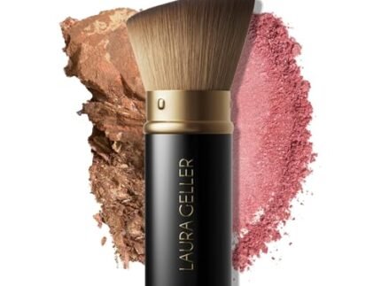 LAURA GELLER NEW YORK Retractable Kabuki Brush, Black Aluminum Handle